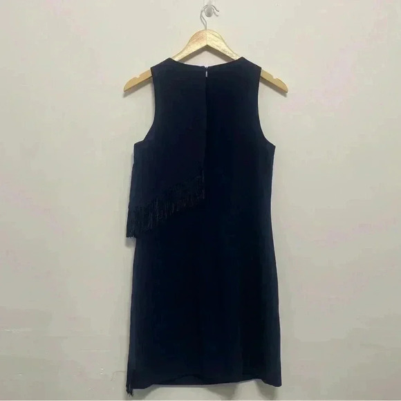Trina Turk Fringe Sheath Dress in Navy Blue Size 4 🔆 - Picture 2 of 2